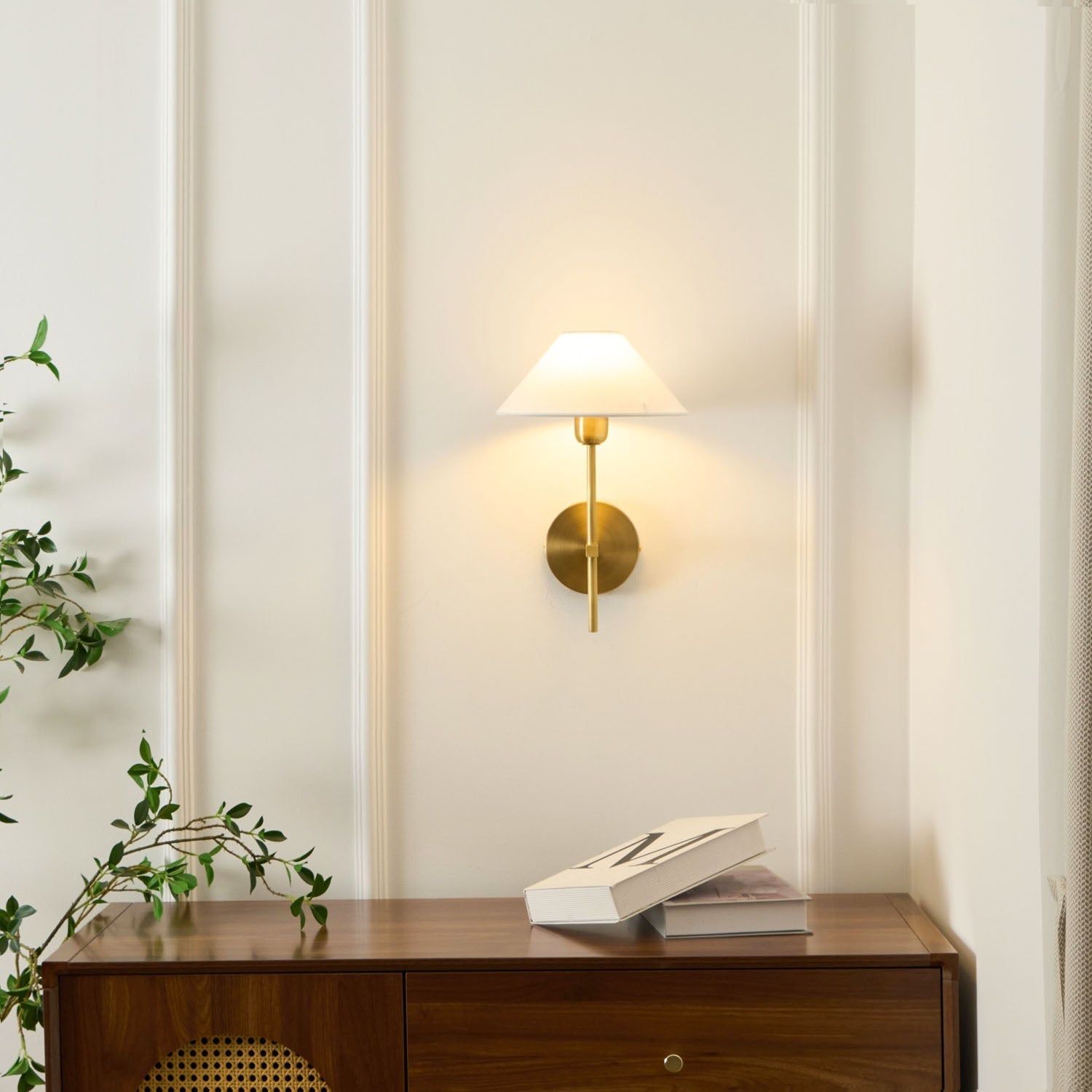 Genevieve Wall Lamp Fabric - Neutralighting