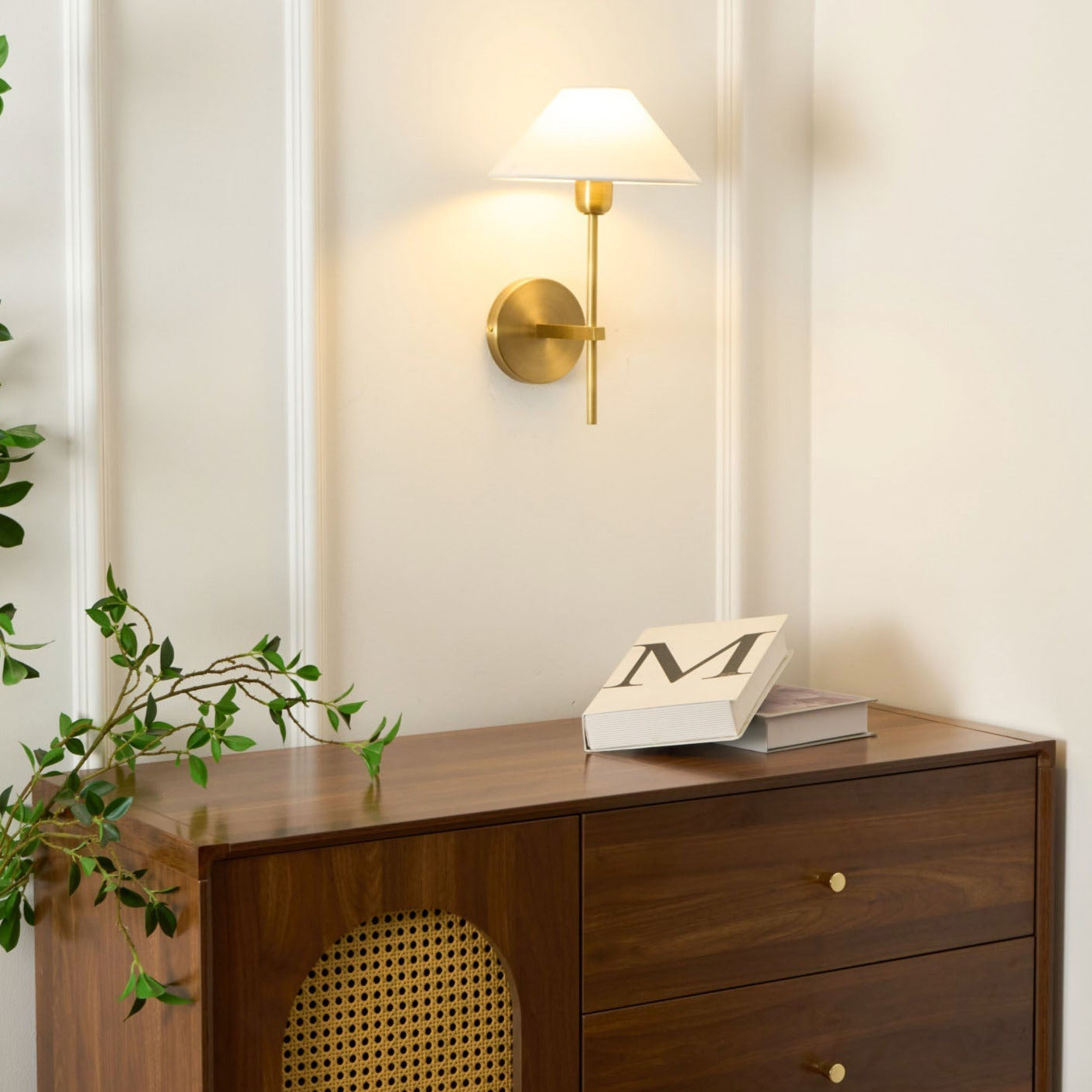 Genevieve Wall Lamp Fabric - Neutralighting