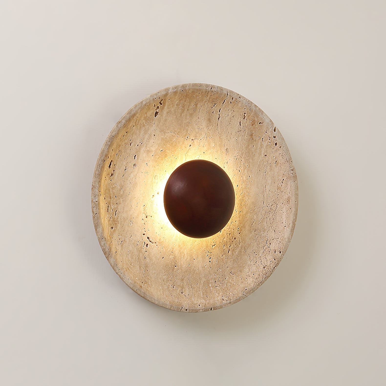 Ritta Sun Travertine Wall Lamp - Neutralighting