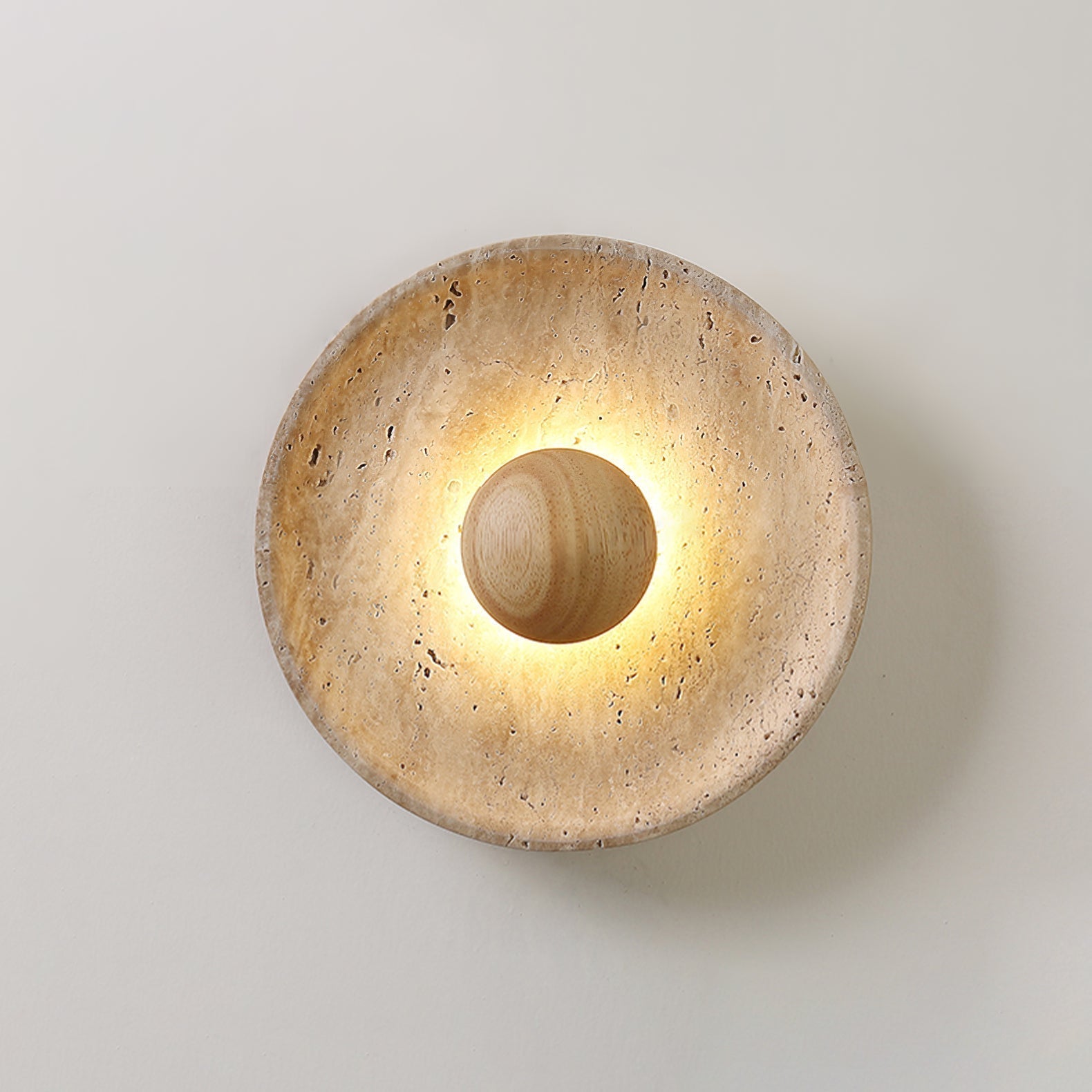 Ritta Sun Travertine Wall Lamp - Neutralighting