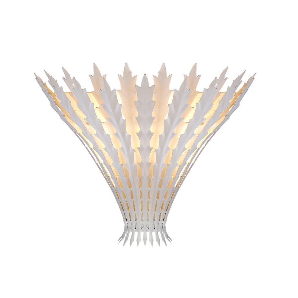 Wall Light Handmade Leaf Motif Metal Body Elegant Sconce - Neutralighting