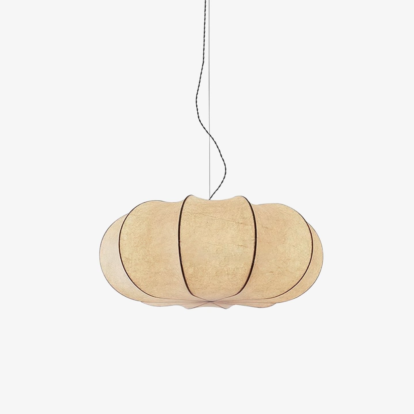 Kiyo Pumpkin Pendant Light Silk - Neutralighting