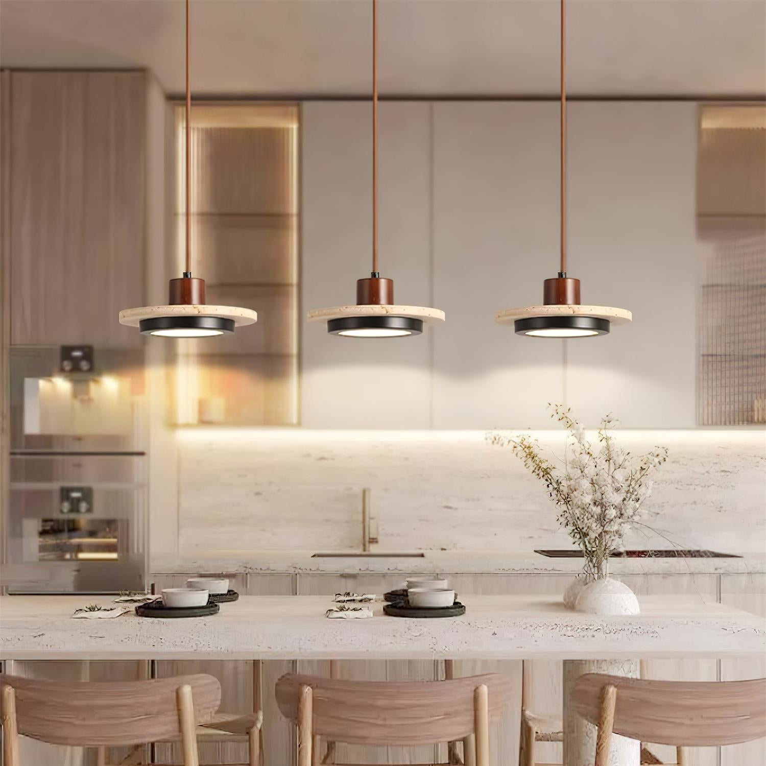 Solaro Travertine LED Pendant Light - Neutralighting