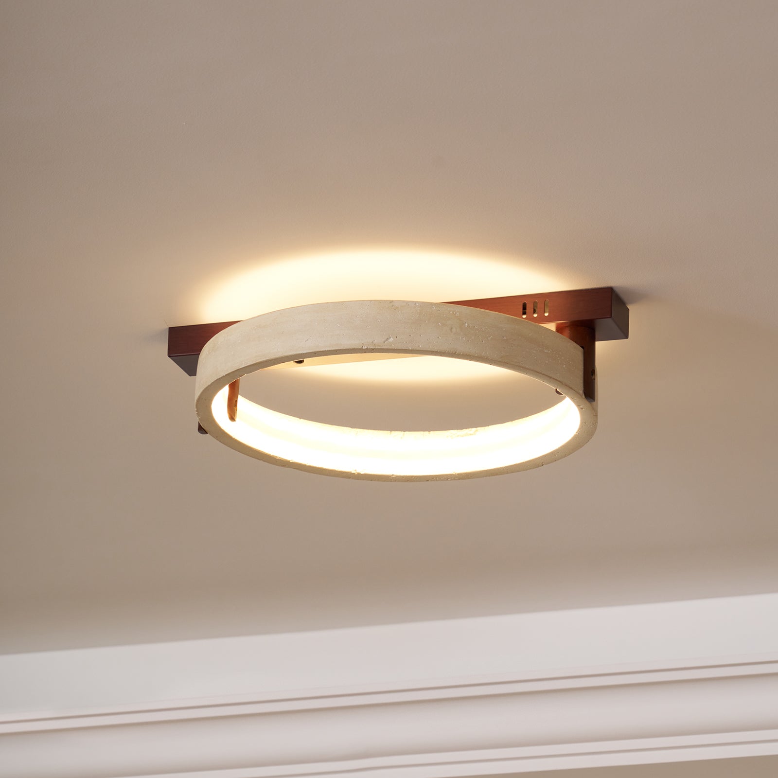 Ivlaeyra Ringed Travertine Wall Light - Neutralighting