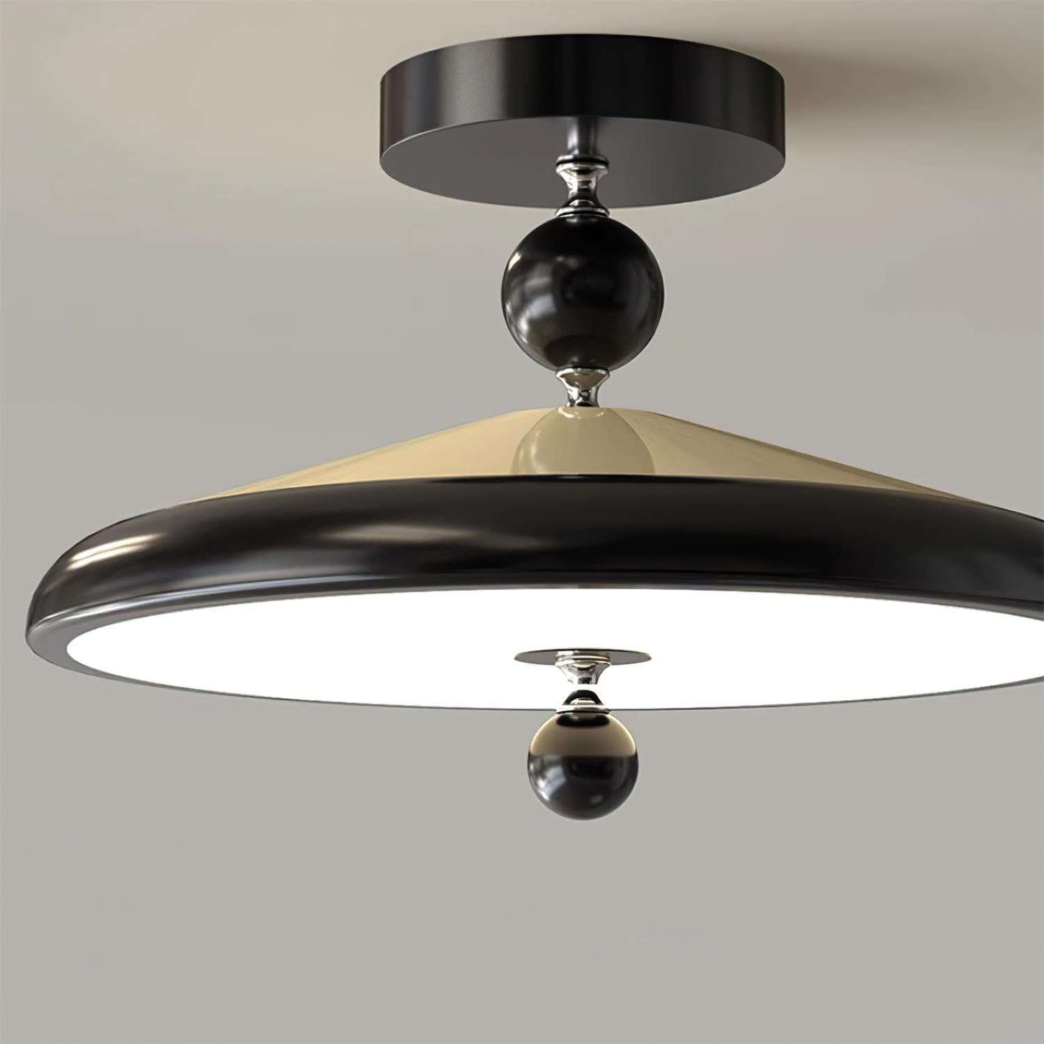 Belano Wooden Frame Round Ceiling Light - Neutralighting