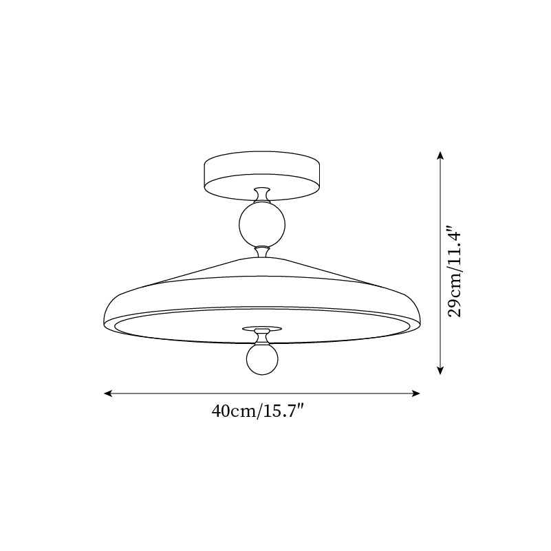 Belano Wooden Frame Round Ceiling Light - Neutralighting