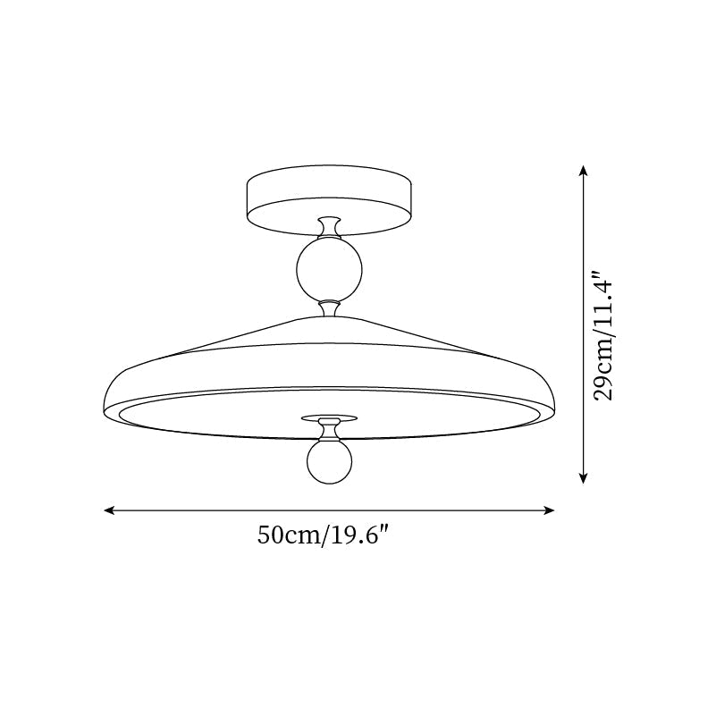 Belano Wooden Frame Round Ceiling Light - Neutralighting