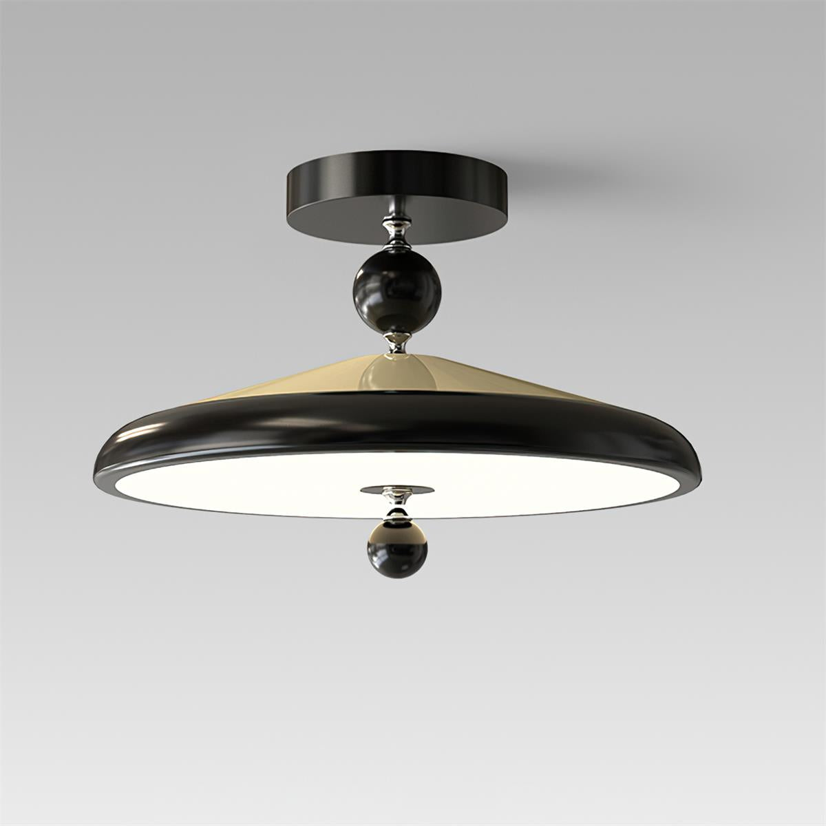 Belano Wooden Frame Round Ceiling Light - Neutralighting
