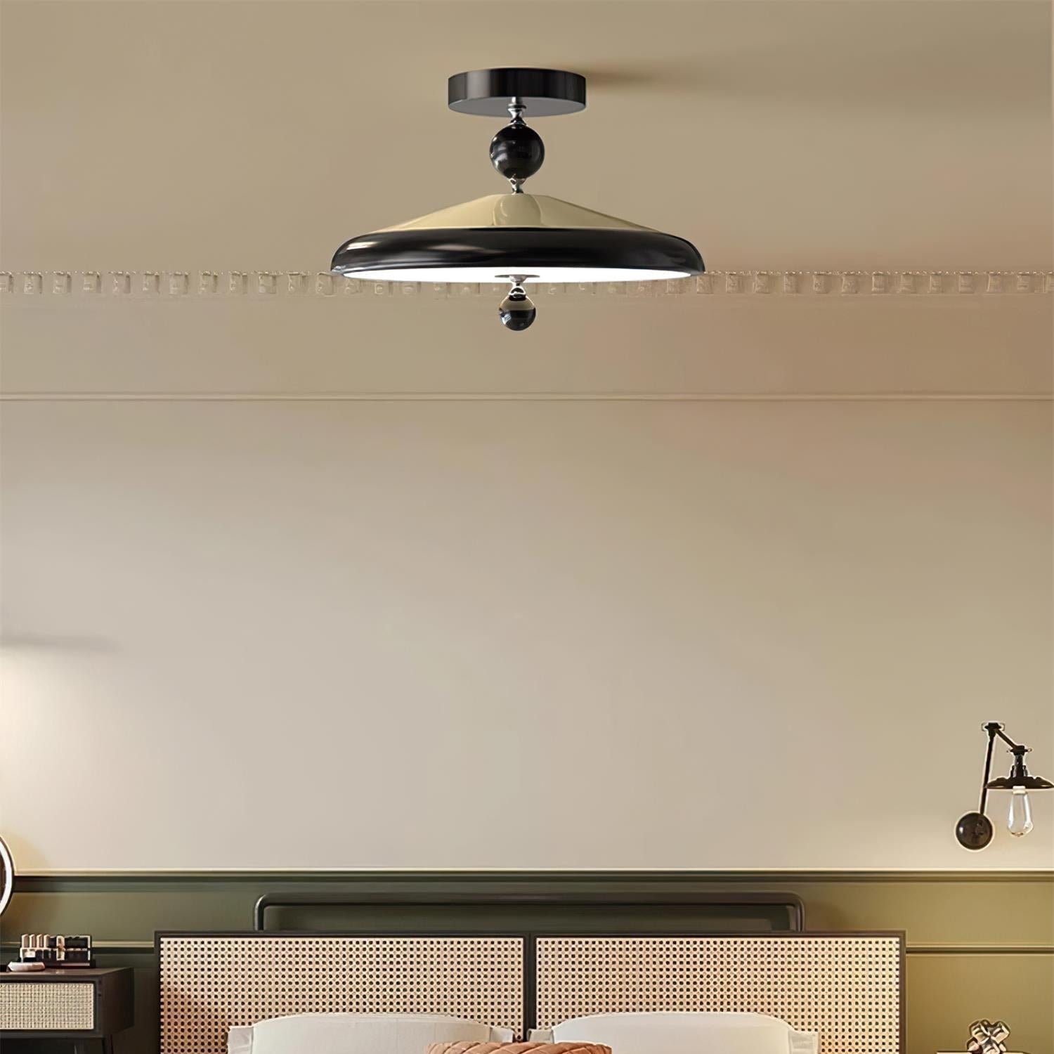 Belano Wooden Frame Round Ceiling Light - Neutralighting