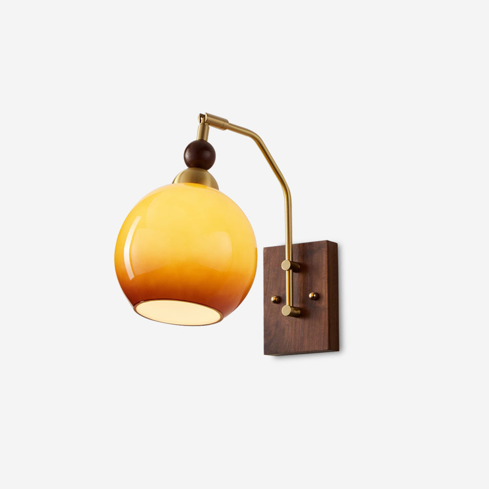Jovene Amber Glass Wall Lamp - Neutralighting