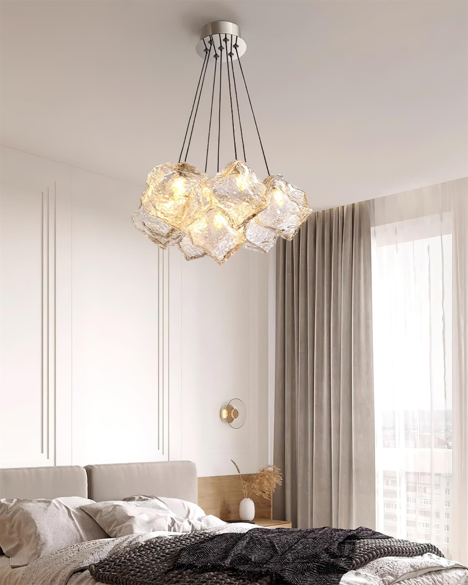 Pebine Clustered Glass Chandelier - Neutralighting