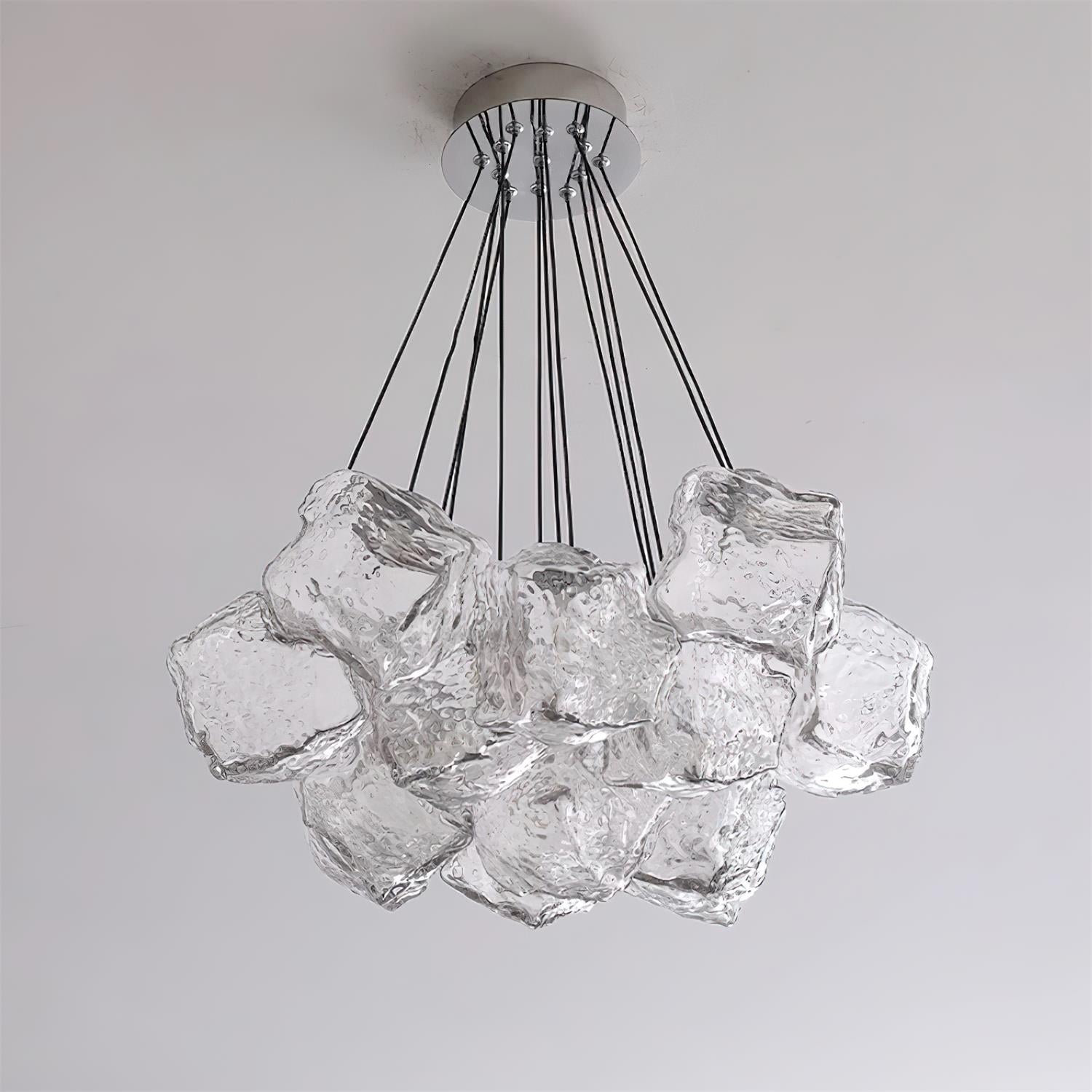Pebine Clustered Glass Chandelier - Neutralighting