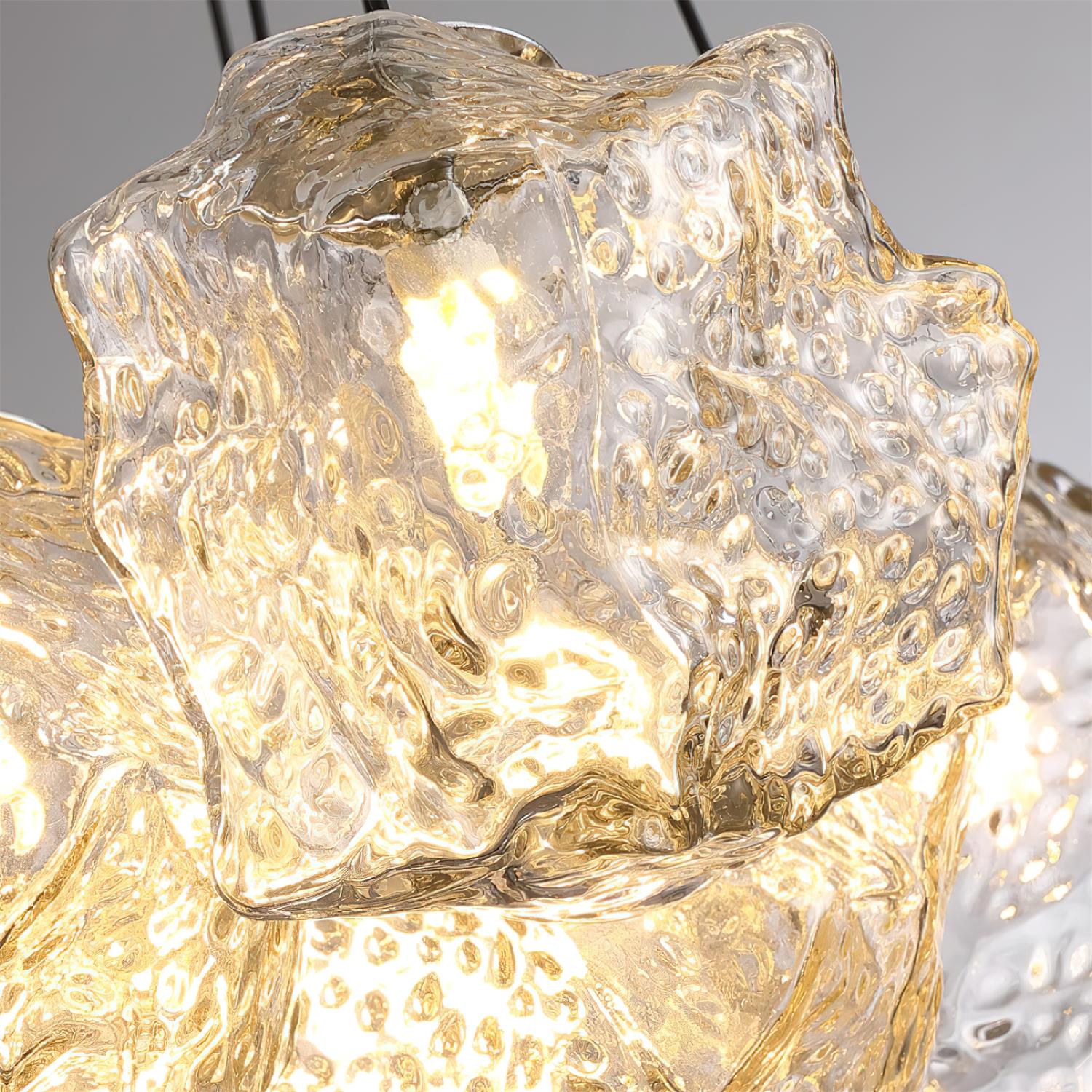 Pebine Clustered Glass Chandelier - Neutralighting