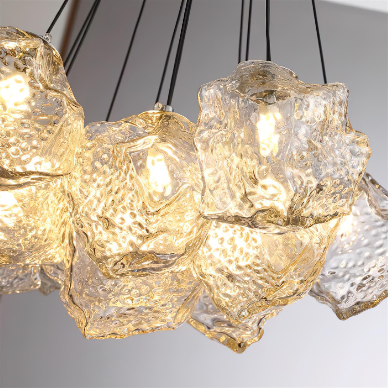 Pebine Clustered Glass Chandelier - Neutralighting
