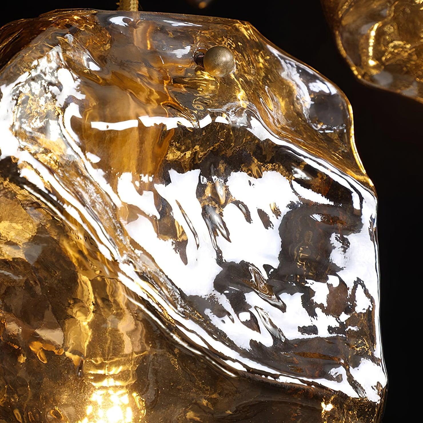 Ice Glass Pendant Light Brass - Neutralighting