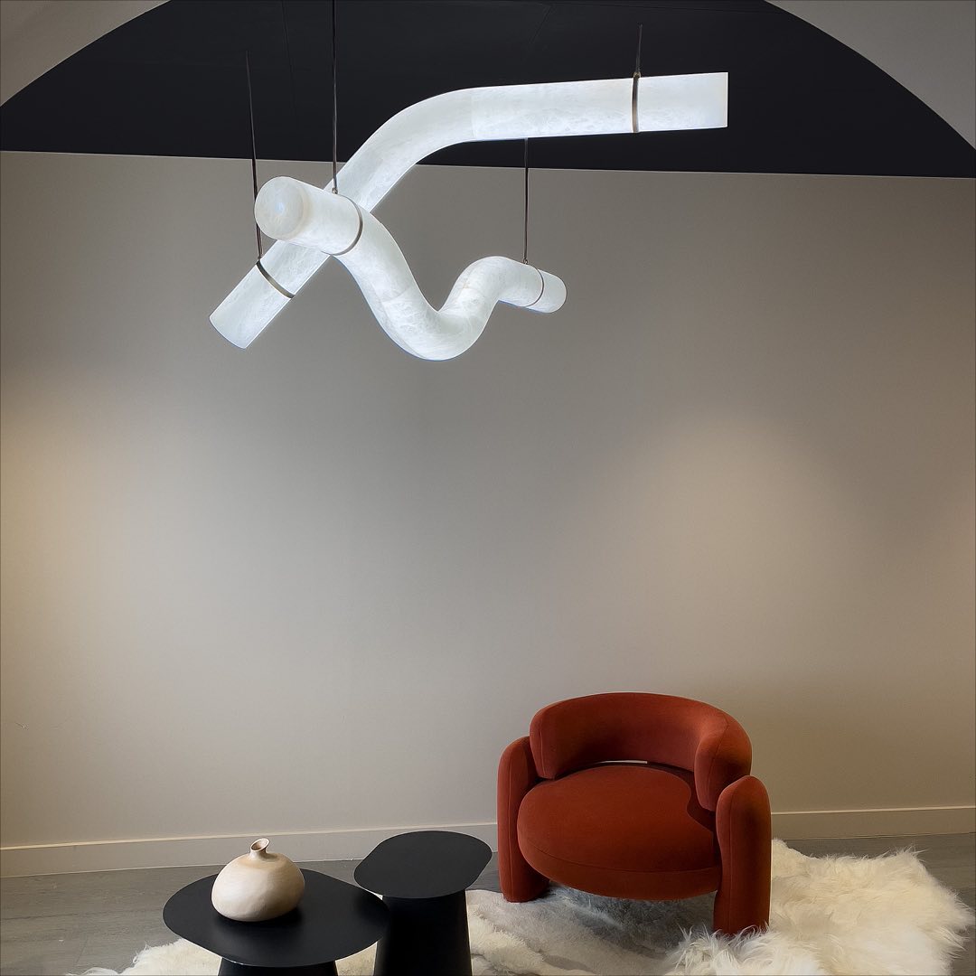 Luste Alabaster Closed-loop Pendant Light Chandelier - Neutralighting