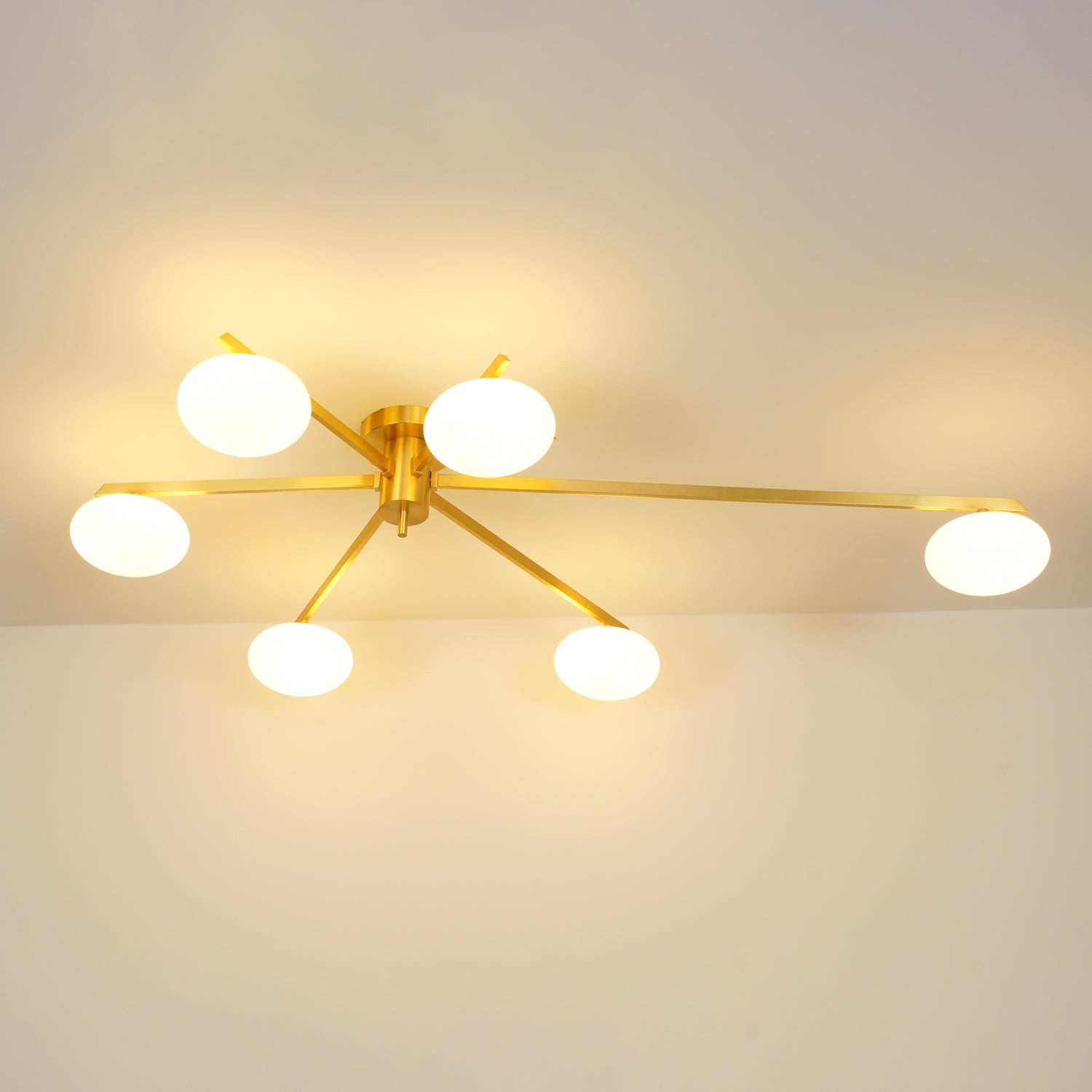 Jania Modern Glass Black Ceiling Light - Neutralighting