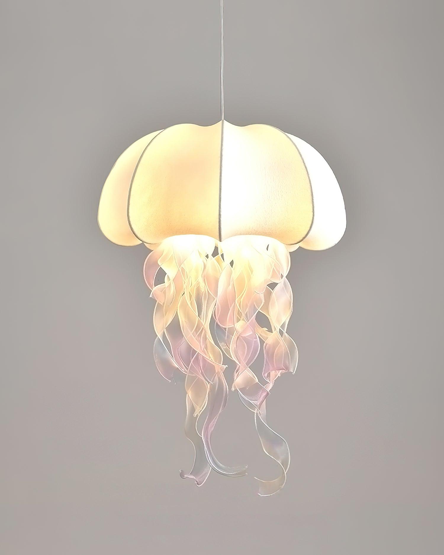 Jellyfish Pendant Light with Iridescent Ribbons - Neutralighting