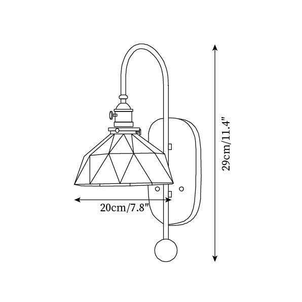 Wall Lamp Metal and Glass Smooth Globe with Wooden Backplate - Neutralighting