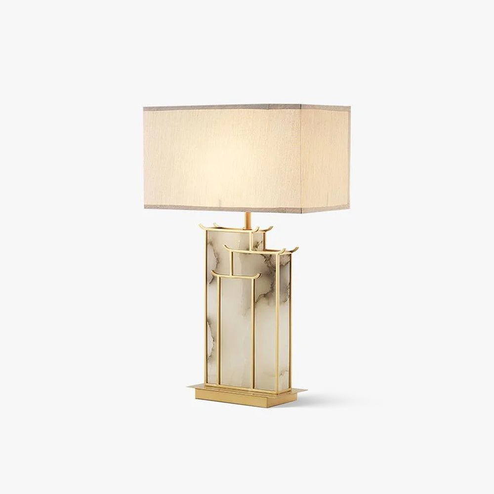 Nysilor Rectangular Glass Table Lamp - Neutralighting