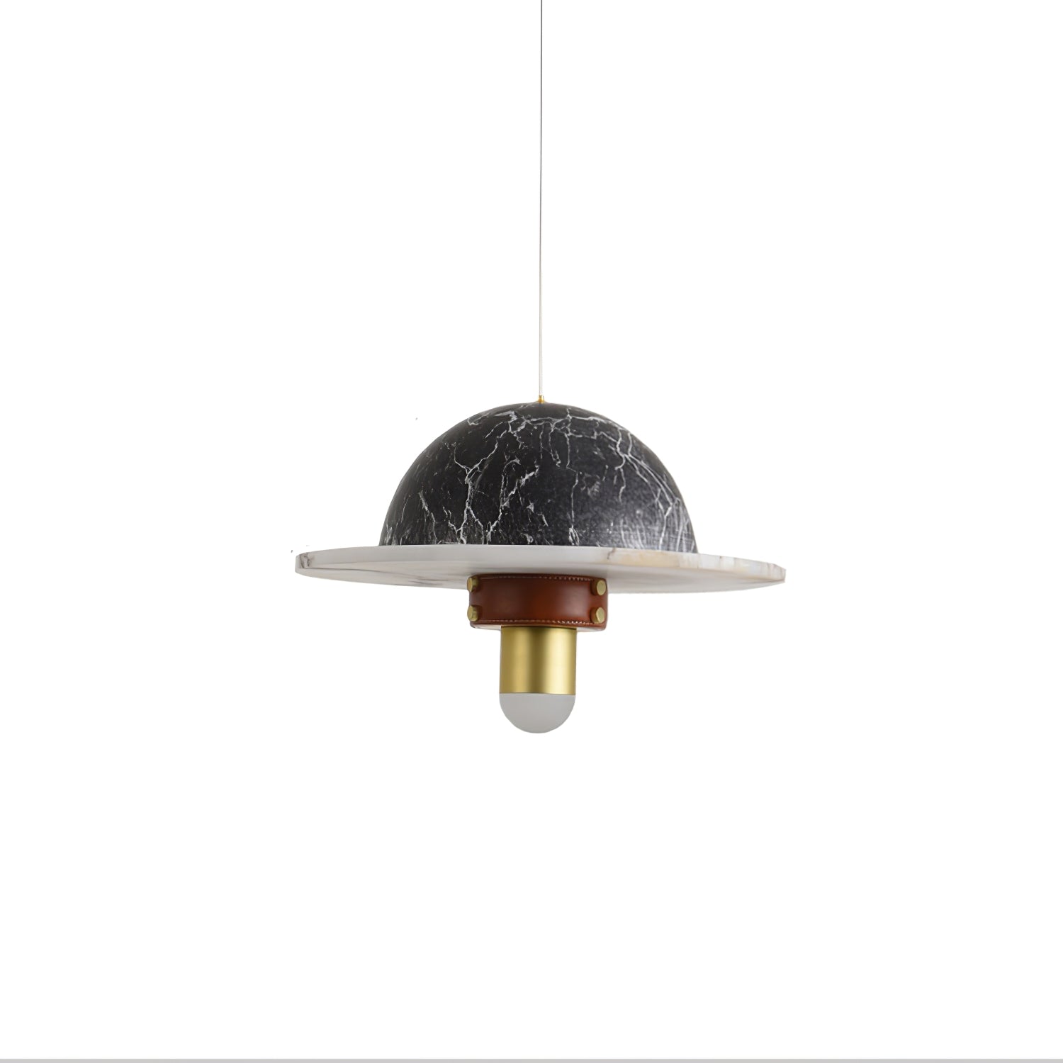 Jutta Pendant Lamp Marble Leather Fusion - Neutralighting