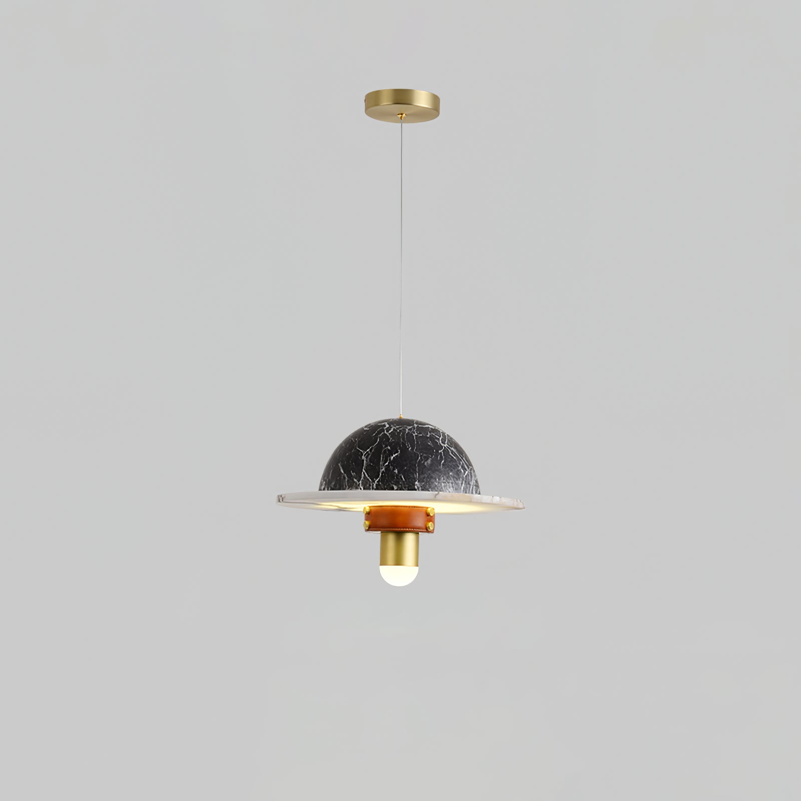 Jutta Pendant Lamp Marble Leather Fusion - Neutralighting