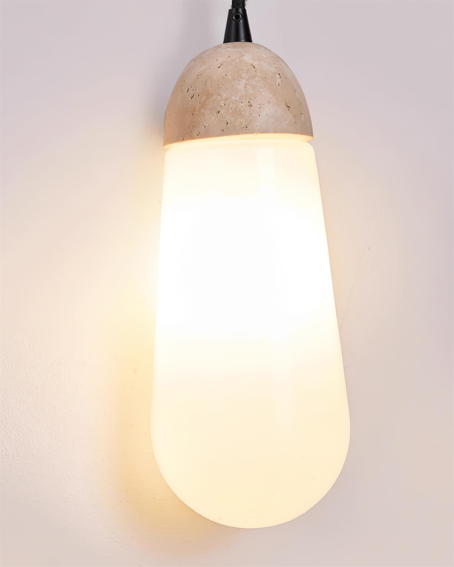 Ritta Wall Lamp Travertine Teardrop-shaped - Neutralighting