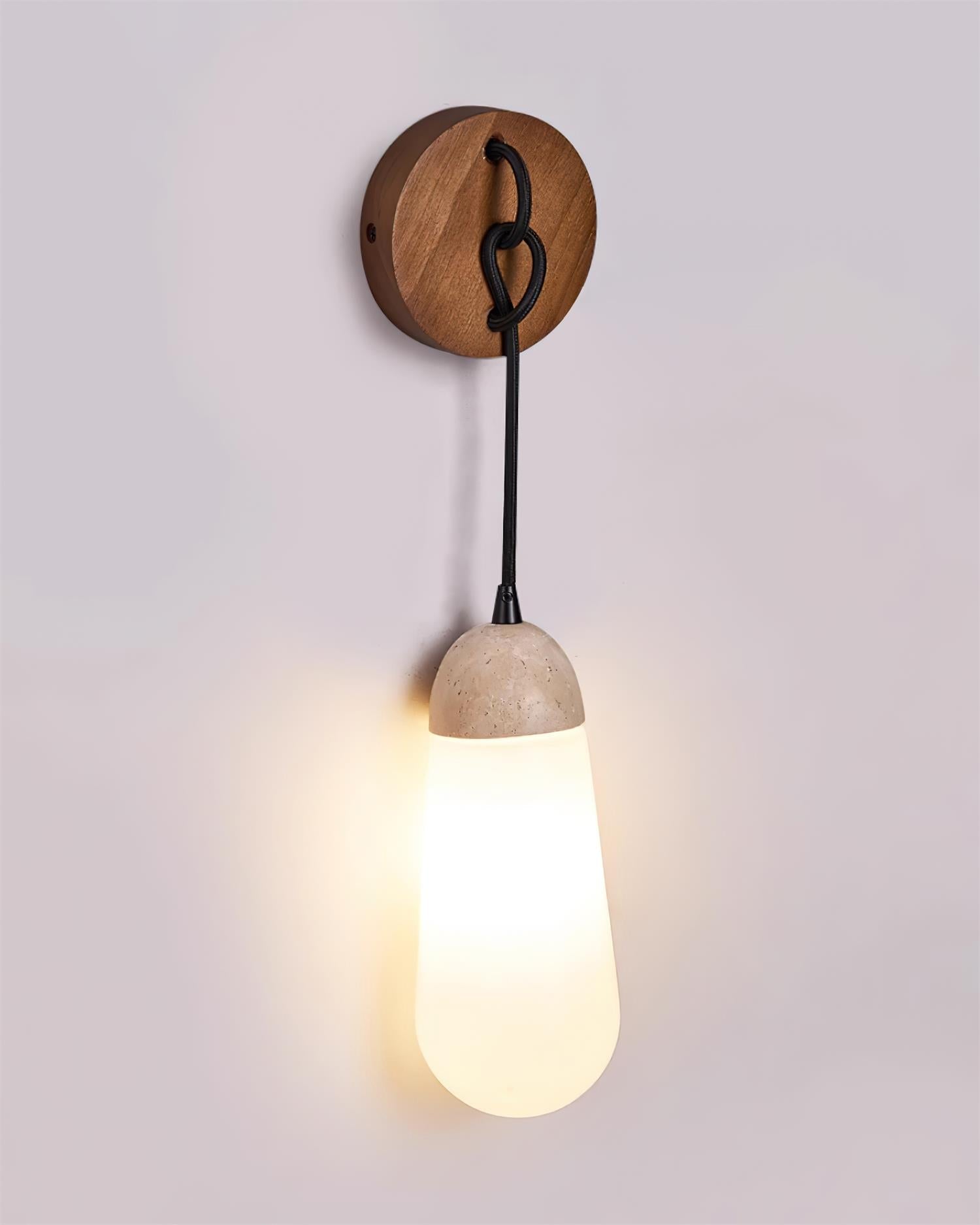 Ritta Wall Lamp Travertine Teardrop-shaped - Neutralighting