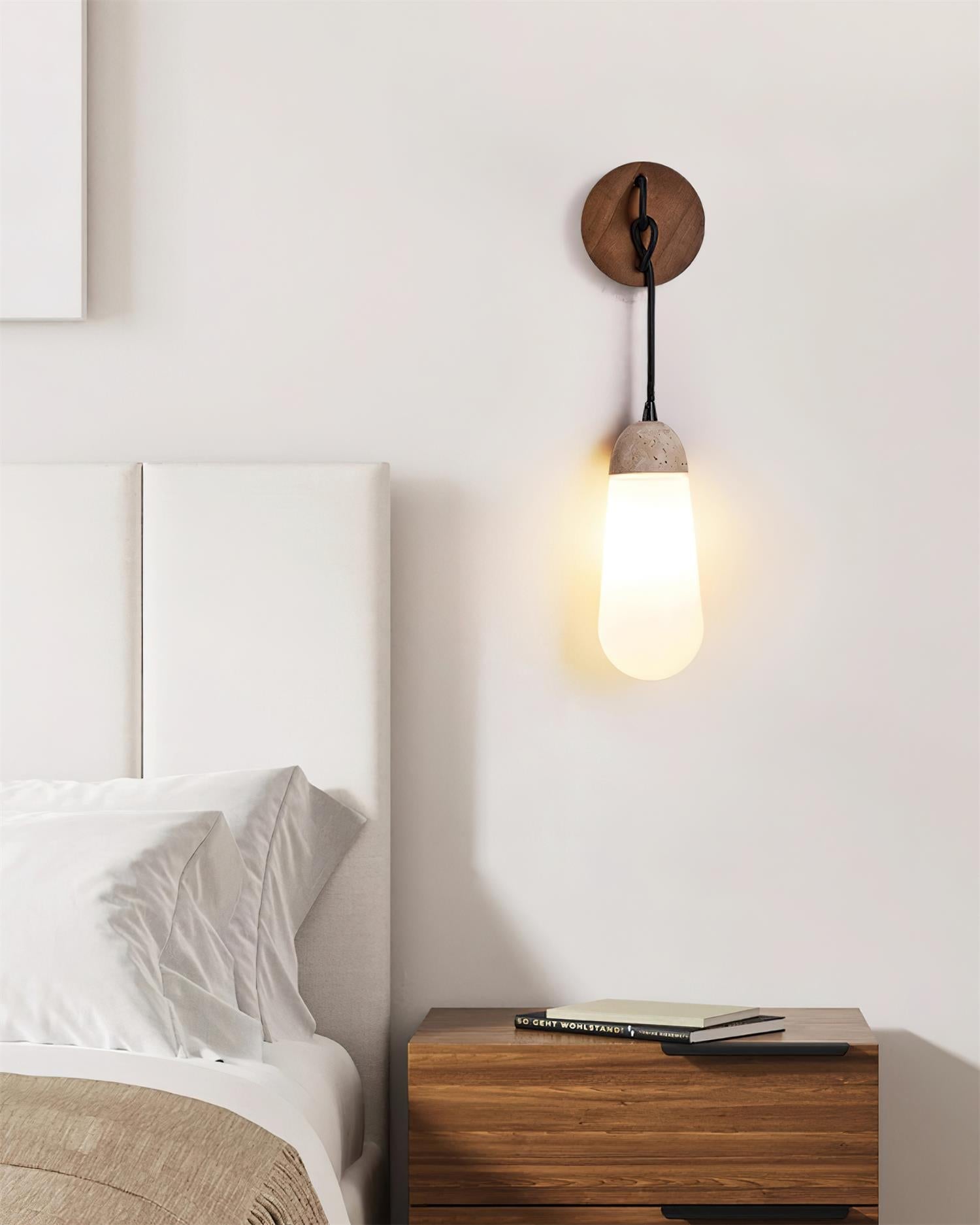 Ritta Wall Lamp Travertine Teardrop-shaped - Neutralighting