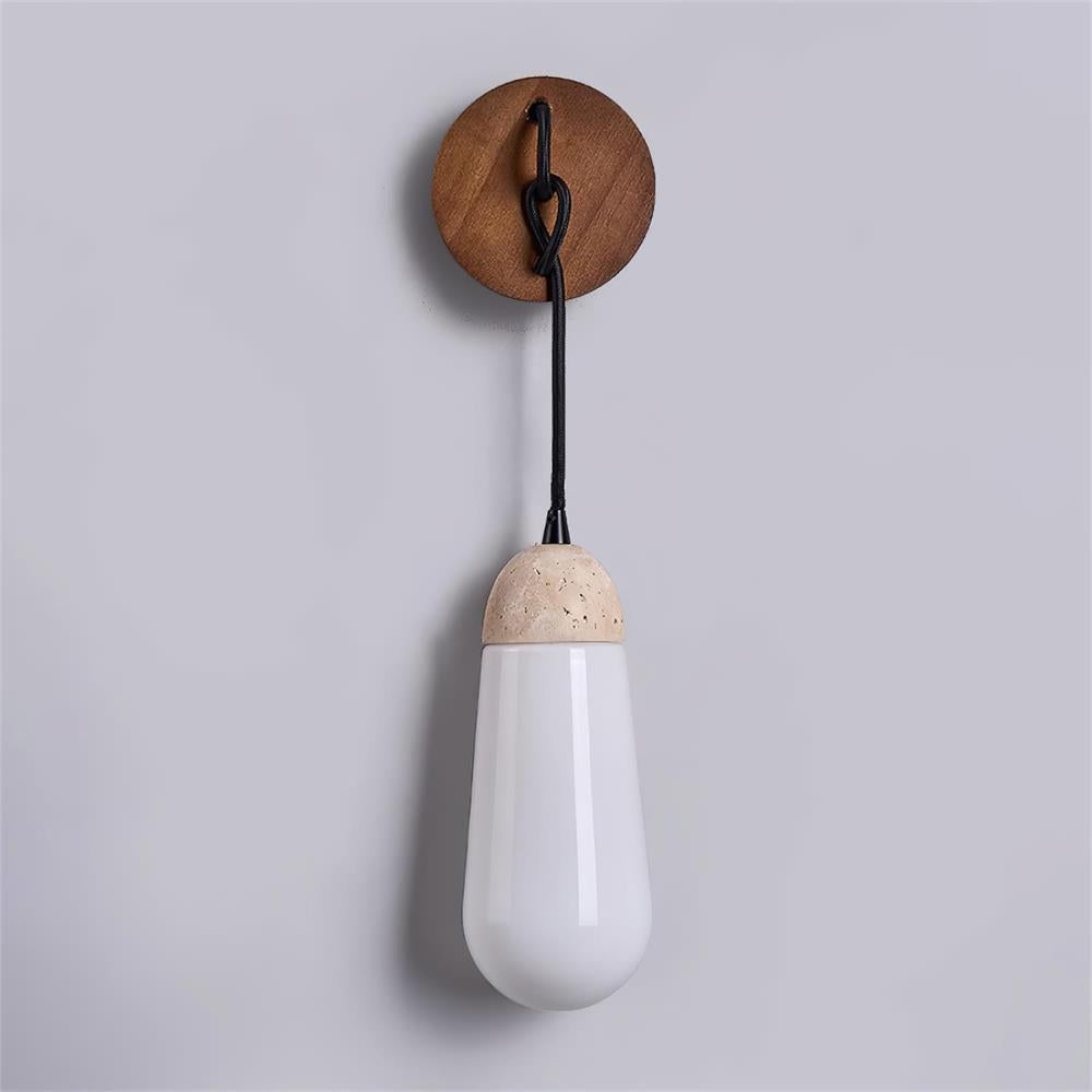 Ritta Wall Lamp Travertine Teardrop-shaped - Neutralighting