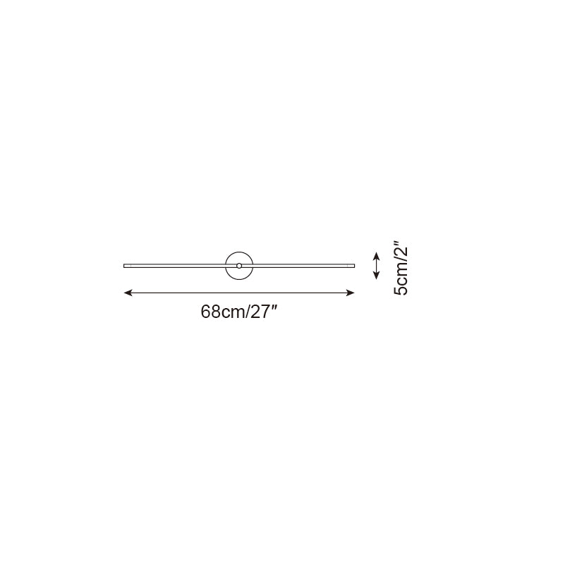 Wall Lamp Minimalist Linear Rod Double End Accent Modern Style - Neutralighting