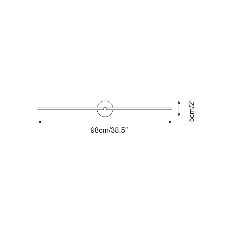 Wall Lamp Minimalist Linear Rod Double End Accent Modern Style - Neutralighting