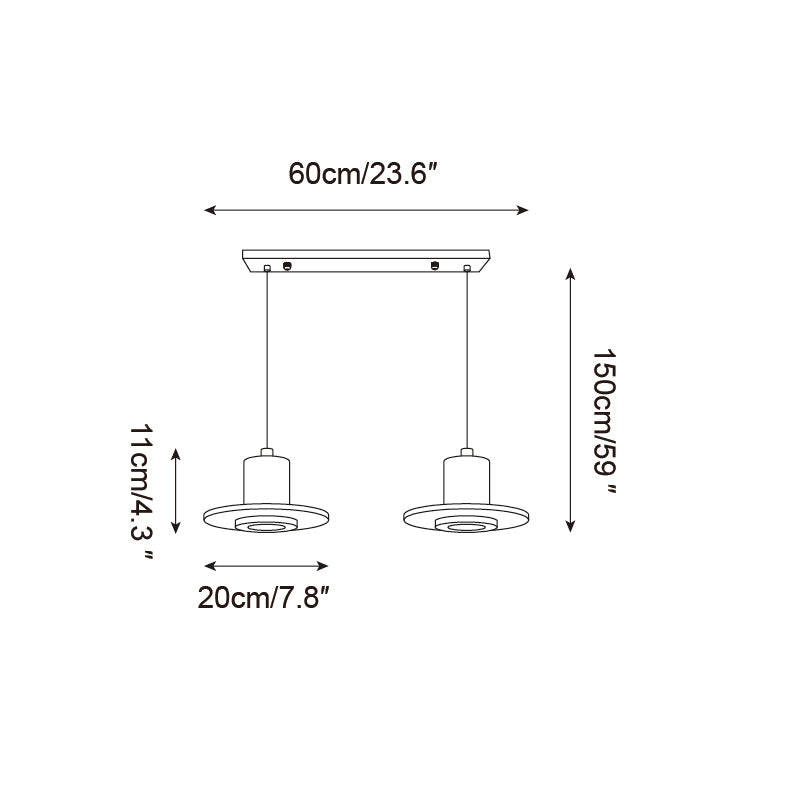 Ritta Travertine Pendant Light Top-hat Shape - Neutralighting
