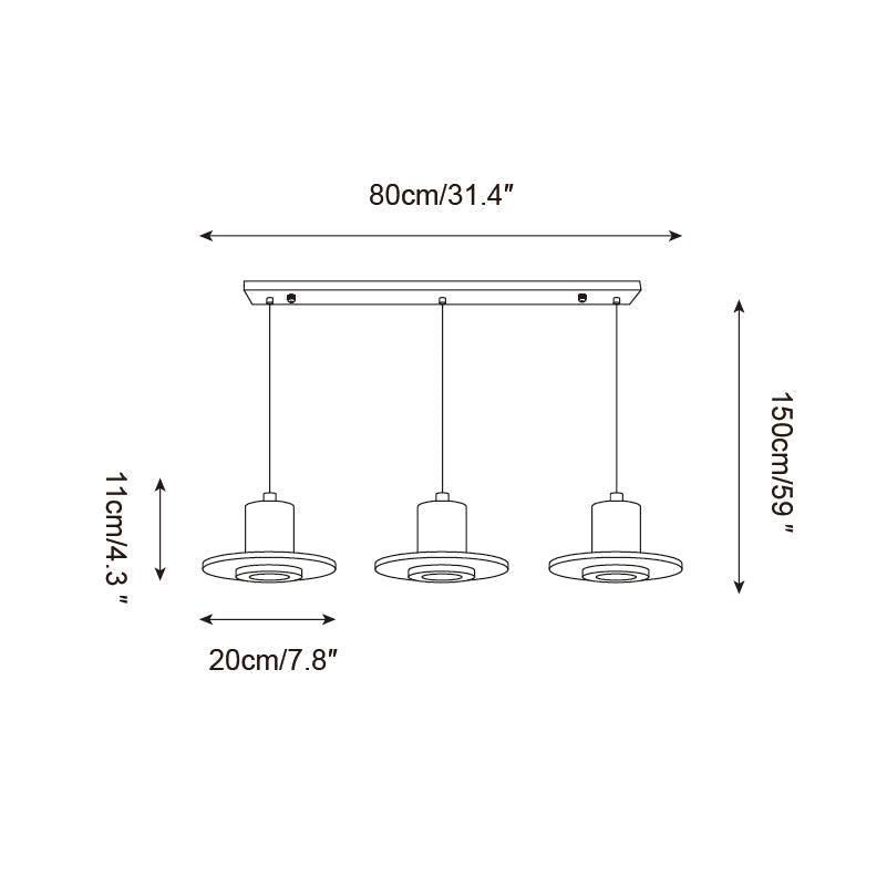 Ritta Travertine Pendant Light Top-hat Shape - Neutralighting