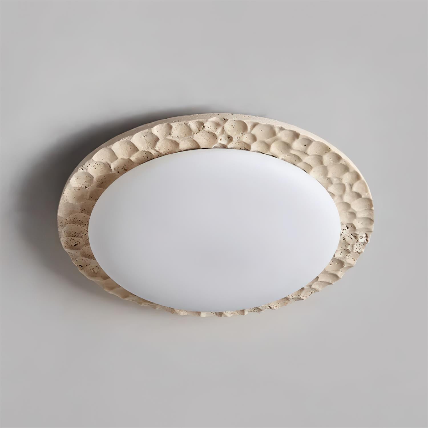 Ritta Travertine Canopy Ceiling Light - Neutralighting