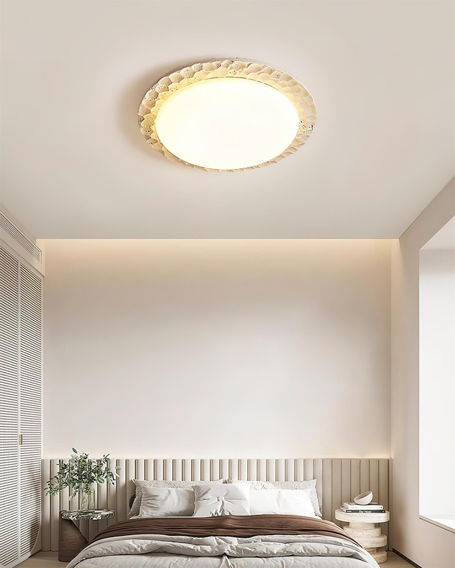 Ritta Travertine Canopy Ceiling Light - Neutralighting
