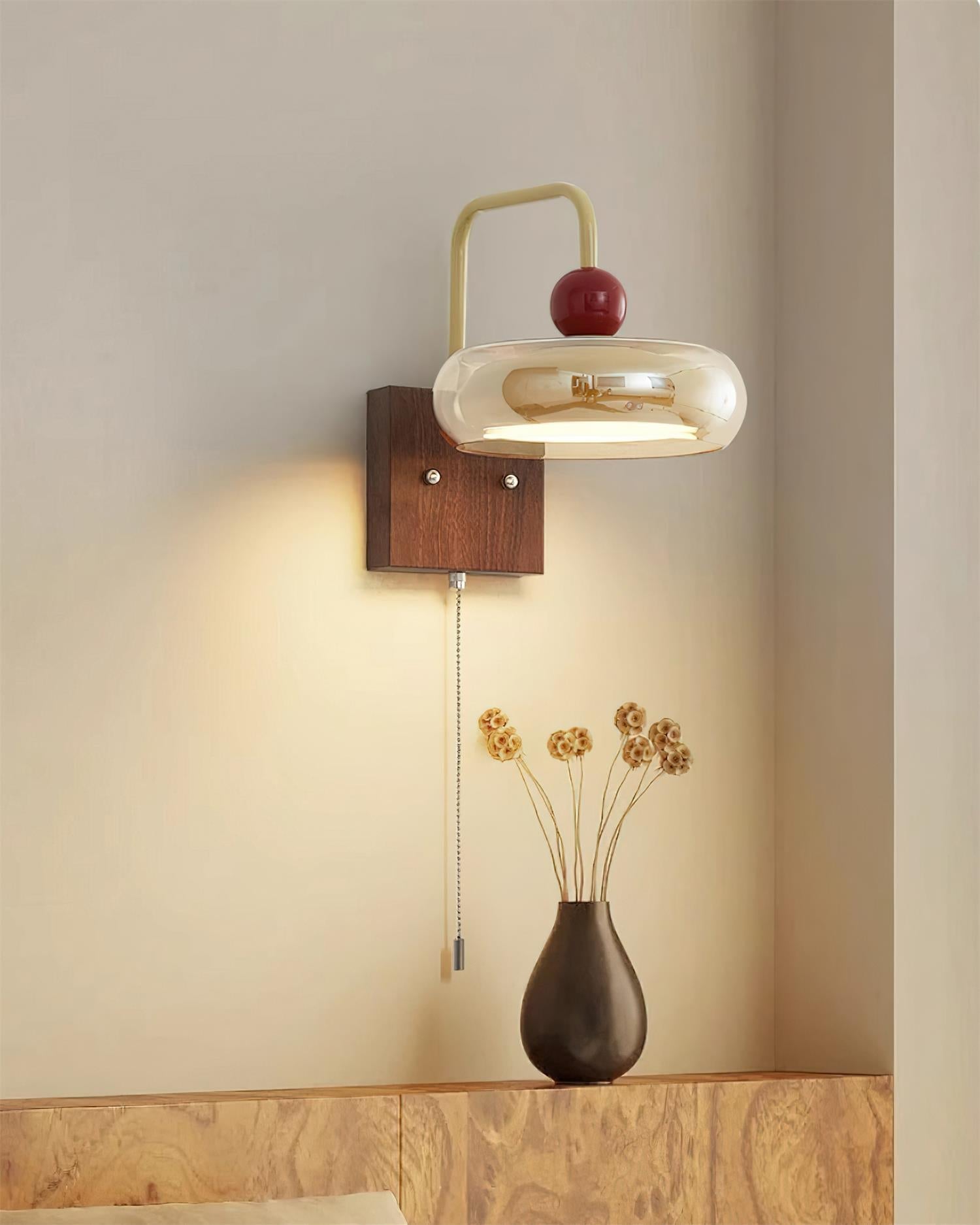 Eplio Retro Metal & Glass Wall Lamp - Neutralighting