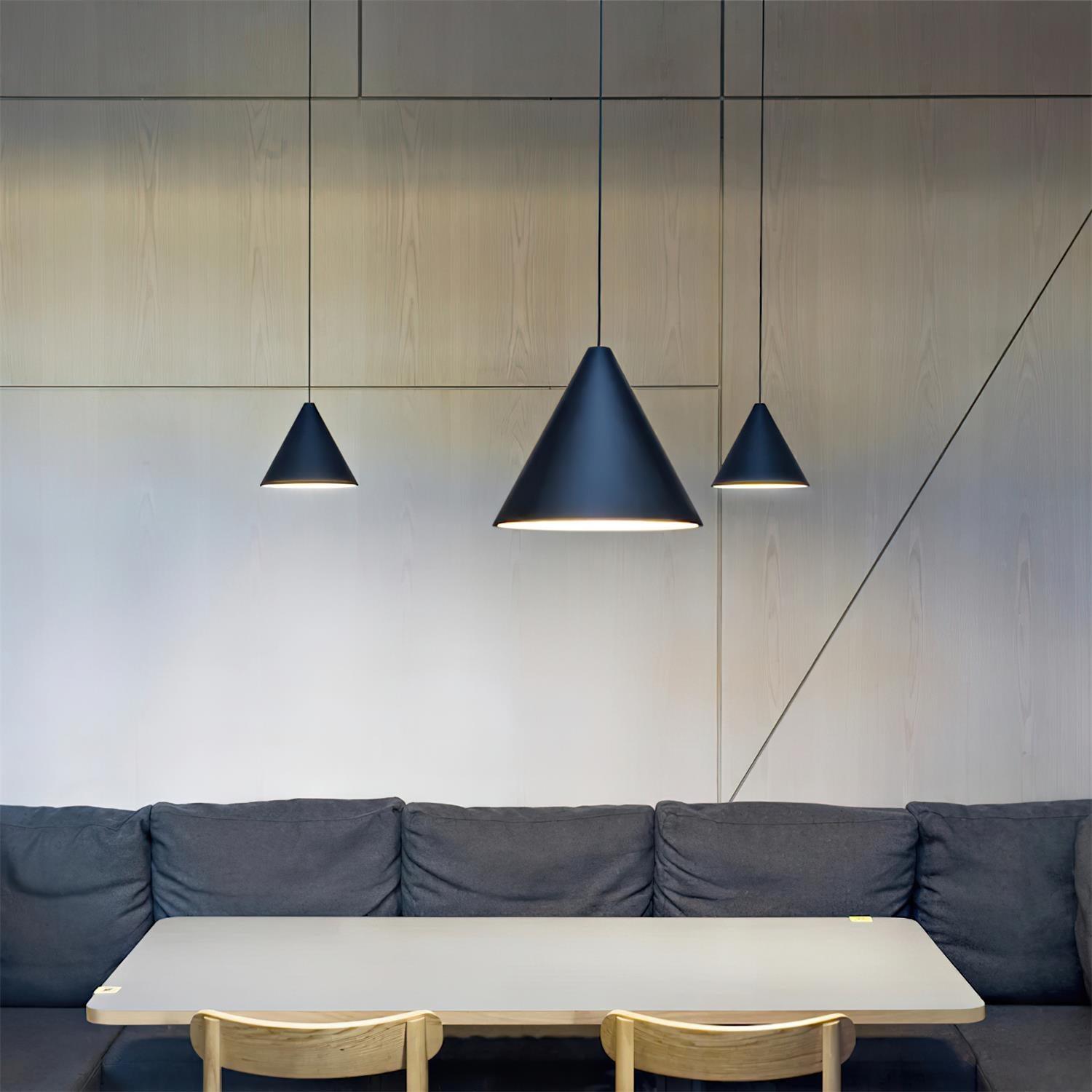 Pendant Light Black Cone Shade Industrial - Neutralighting