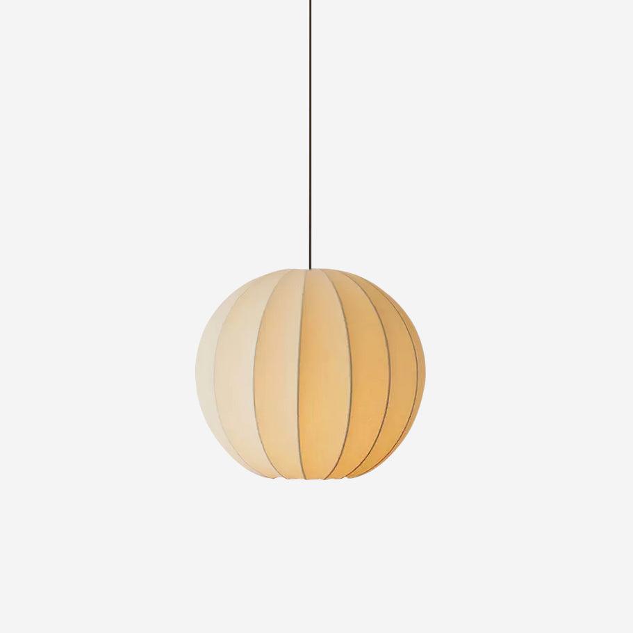 Pendant Light Silk Ribbed Globe Modern Minimalist Ambient Dining - Neutralighting