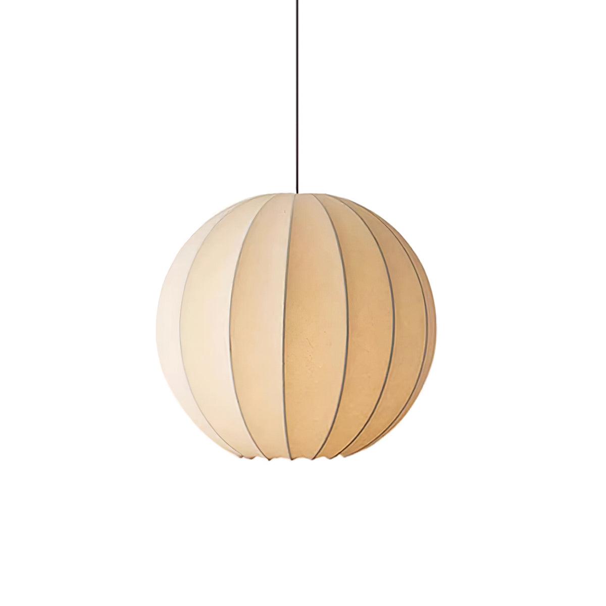 Pendant Light Silk Ribbed Globe Modern Minimalist Ambient Dining - Neutralighting