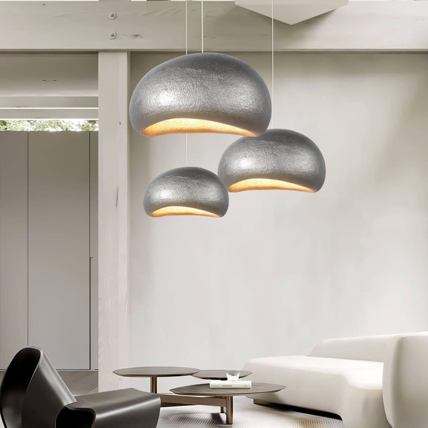 Pendant Lamp Pebble Inspired Organic Form Soft Glow Modern Artistic - Neutralighting