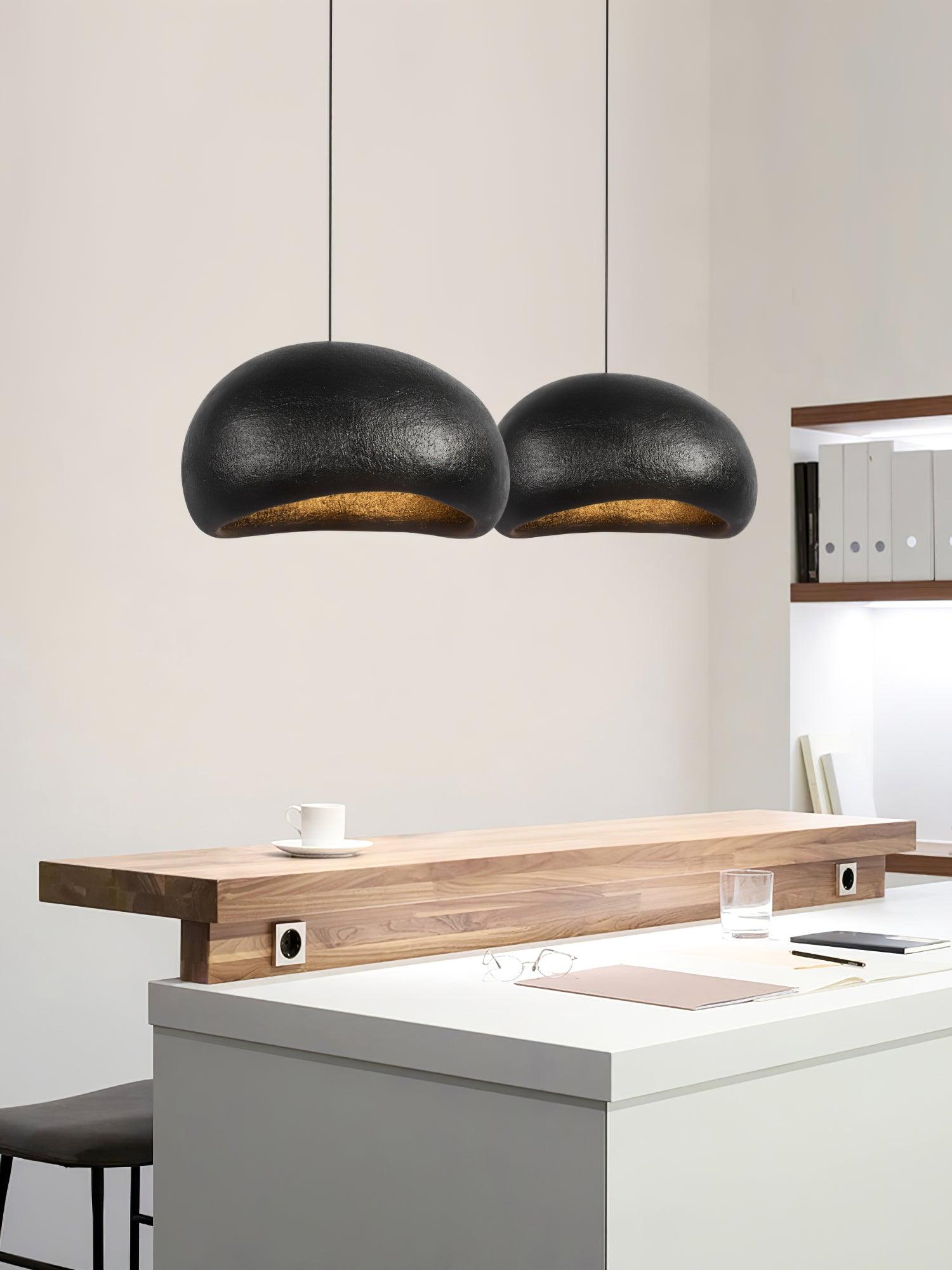 Pendant Lamp Pebble Inspired Organic Form Soft Glow Modern Artistic - Neutralighting
