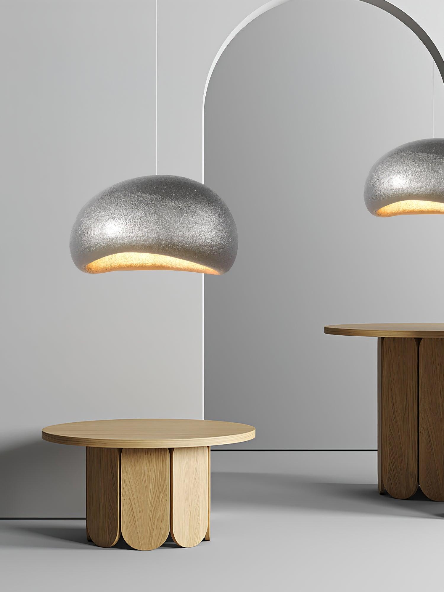 Pendant Lamp Pebble Inspired Organic Form Soft Glow Modern Artistic - Neutralighting