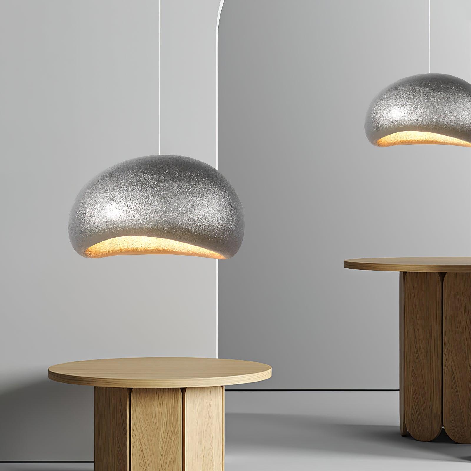 Pendant Lamp Pebble Inspired Organic Form Soft Glow Modern Artistic - Neutralighting