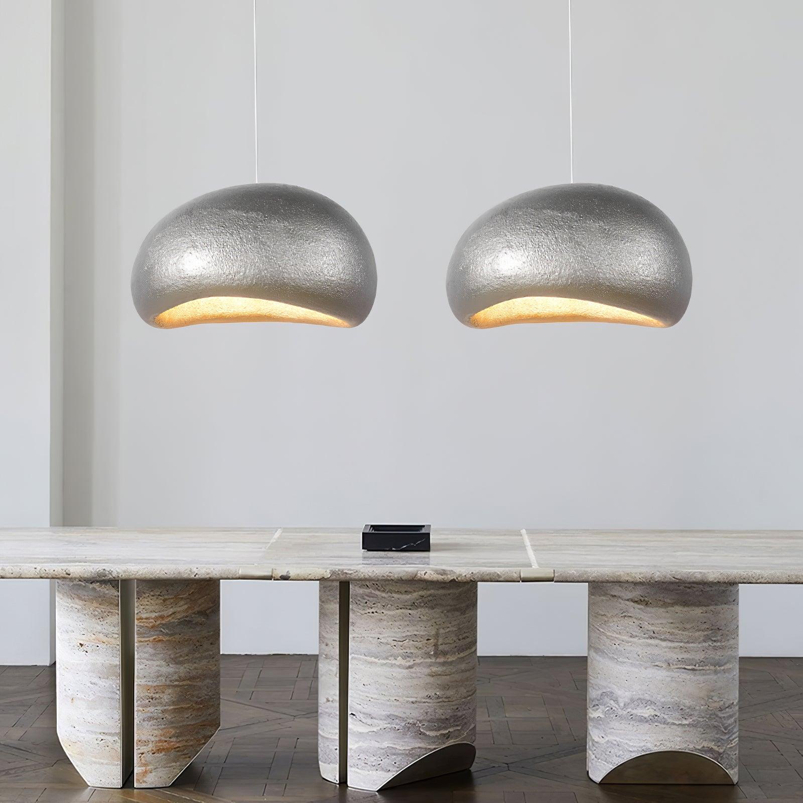 Pendant Lamp Pebble Inspired Organic Form Soft Glow Modern Artistic - Neutralighting