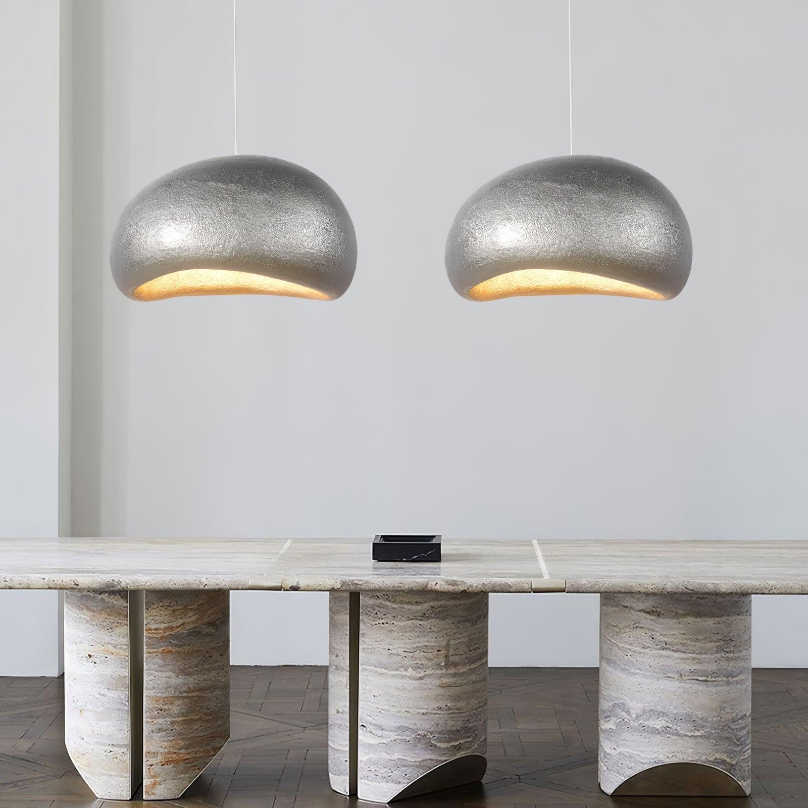 Pendant Lamp Pebble Inspired Organic Form Soft Glow Modern Artistic - Neutralighting