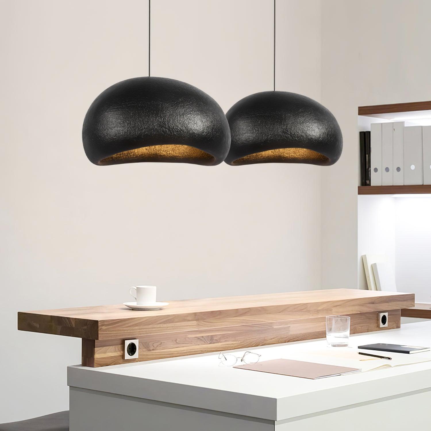 Pendant Lamp Pebble Inspired Organic Form Soft Glow Modern Artistic - Neutralighting