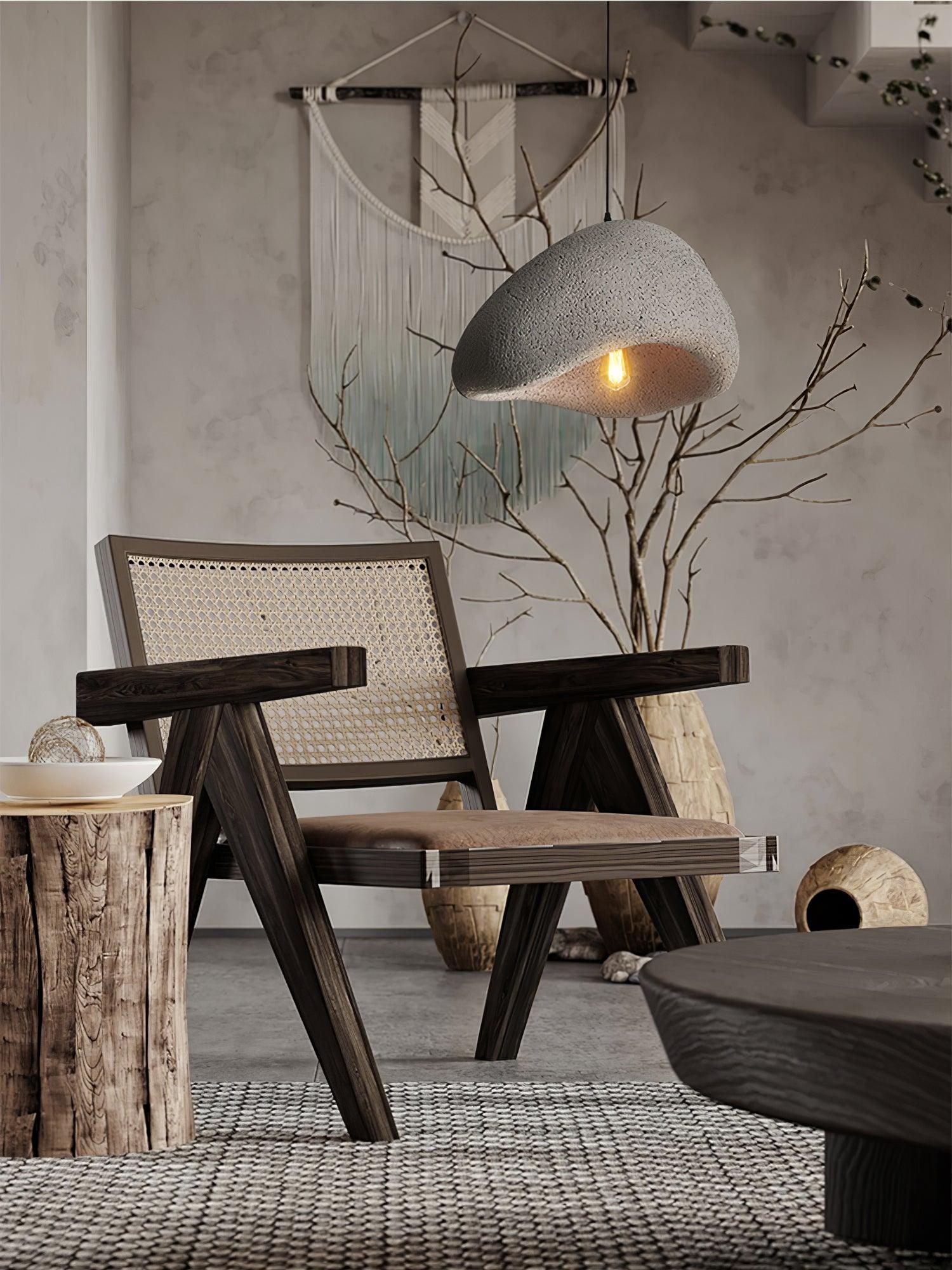 Pendant Lamp Organic Curved Shade Soft Texture Modern Artistic - Neutralighting