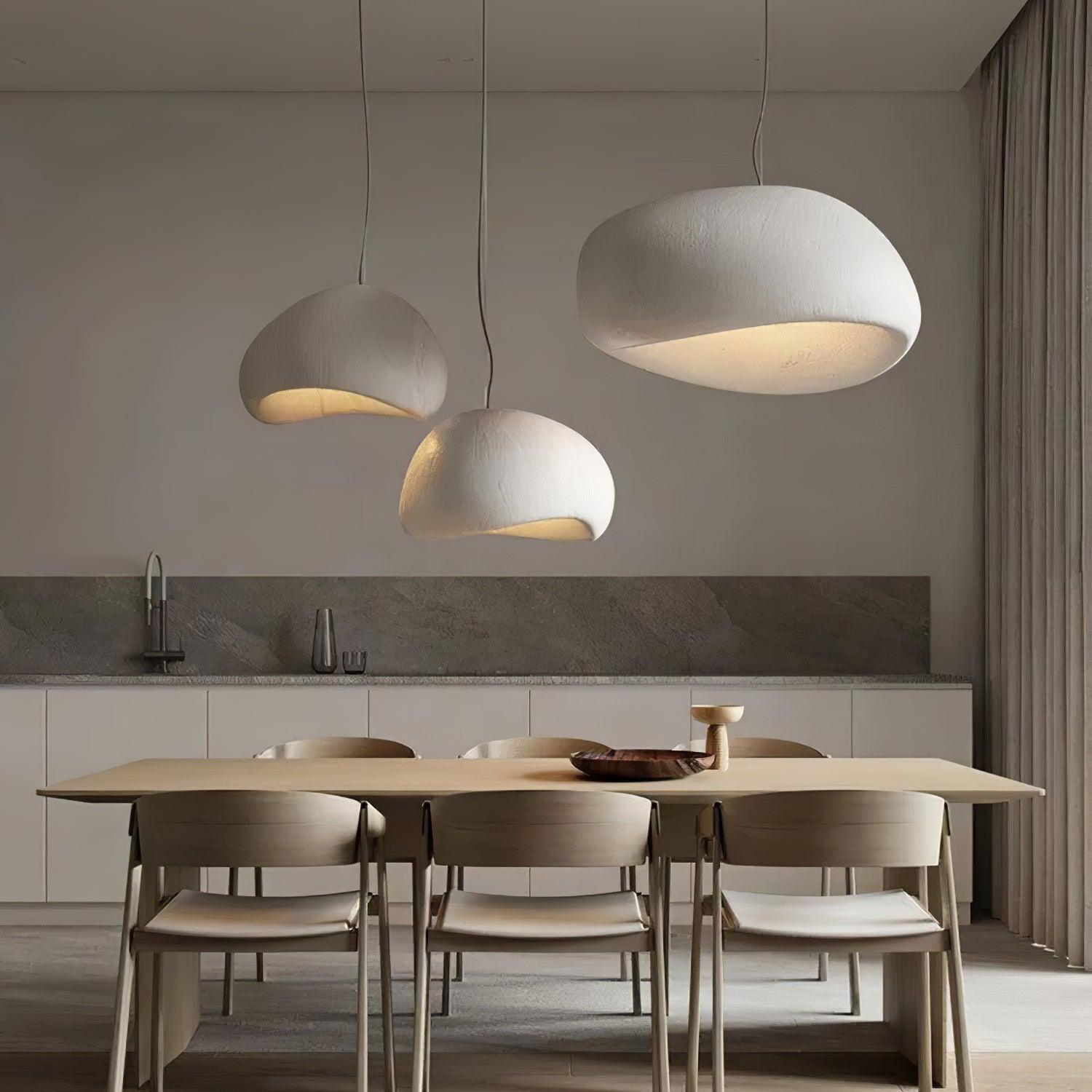 Pendant Lamp Organic Curved Shade Soft Texture Modern Artistic - Neutralighting
