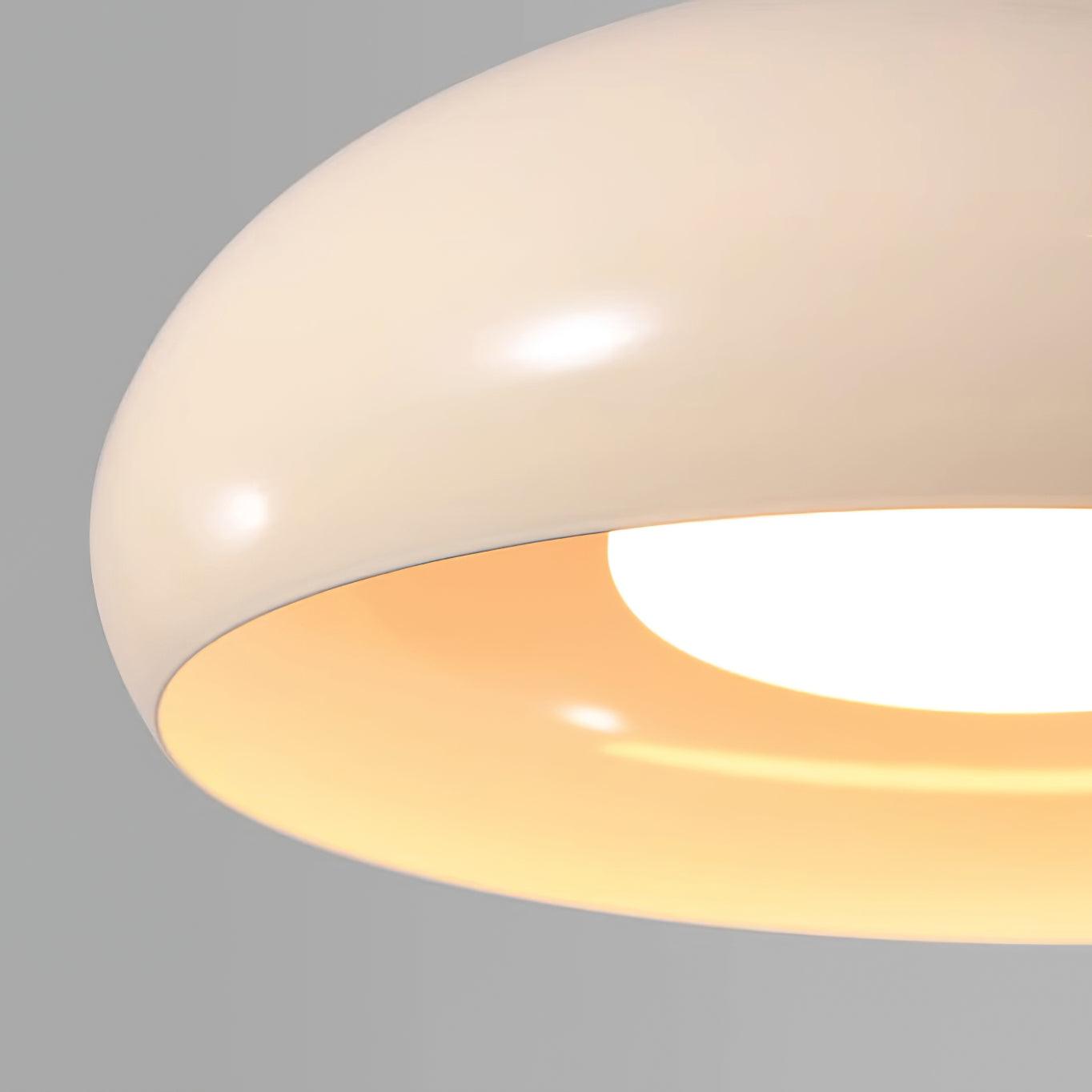 Pendant Light Dome Shade White Red - Neutralighting